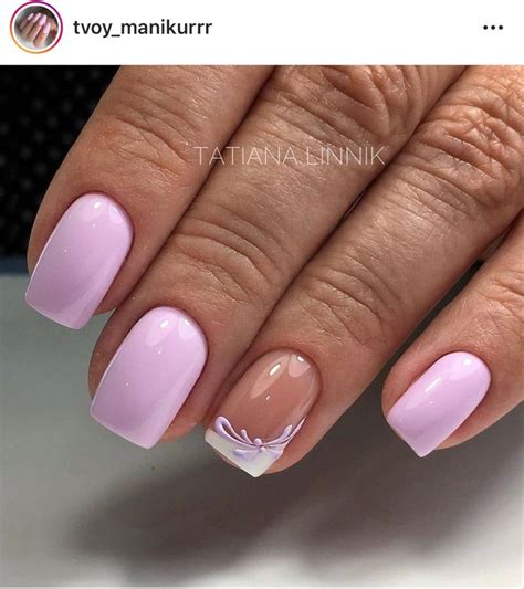 Little Pink Bow 🎀 | Sheer nails, Subtle nails, Pretty nails