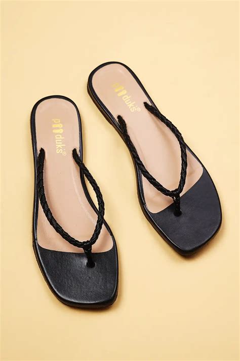 Paaduks Women Nod Black Flats | Sepia Stories