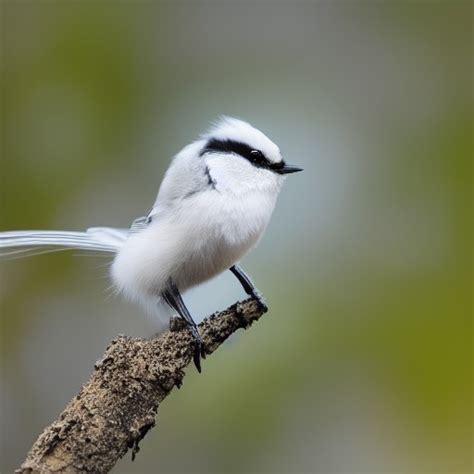 Macro photo of a fluffy white tit, high resolution, national geographic ...