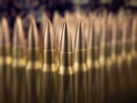 Man-Made Precision: A Close-Up of Bullets