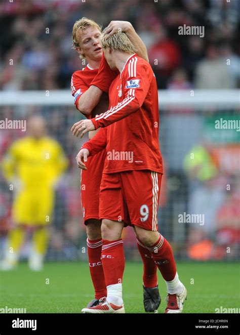 DIRK KUYT & FERNANDO TORRES LIVERPOOL FC LIVERPOOL V MANCHESTER UNITED ...