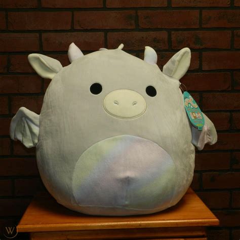 New 16" Squishmallow Riley Gray Dragon Rainbow belly Plush Rare Target