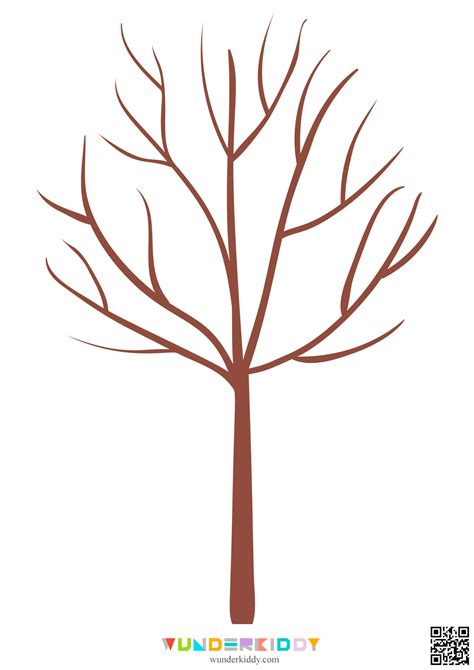 Printable Tree Template for Craft and Coloring Pages for Kids