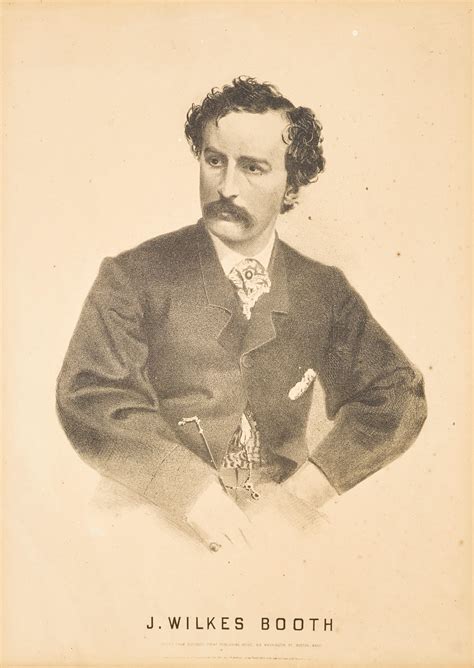 Bonhams : LITHOGRAPHIC PORTRAIT OF JOHN WILKES BOOTH. J. Wilkes Booth