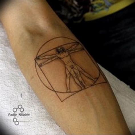 photo tattoo vitruvian man 22.02.2019 №111 - idea for drawing Vitruvian ...