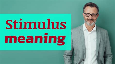 Stimulus | Definition of stimulus - YouTube
