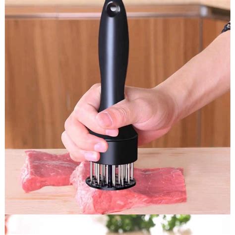 stainless meat tenderizer steel tender meat pin steak pork chop loose