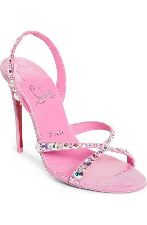 Christian Louboutin Emilie Crystal Embellished Sandal (Women) | Nordstrom