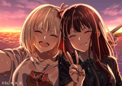 takina  chisato chisato  takina icon takina chisato match