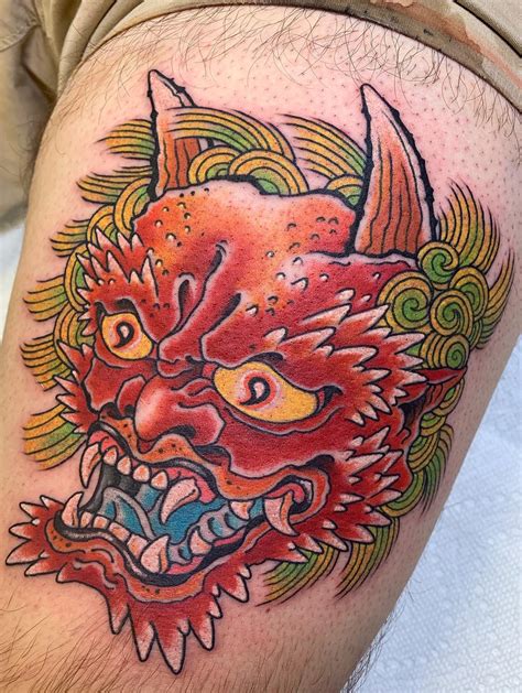 Japanese Demon Tattoo Design