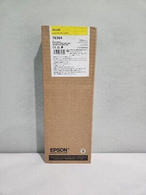 Epson T6364 Yellow 700ml Ink Cartridge EXP 2019 | eBay