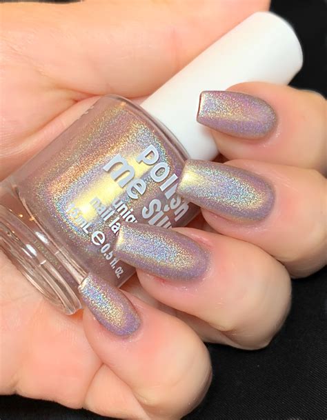 Champagne Pop- Holographic: Nude Champagne Gold Holographic Rainbow
