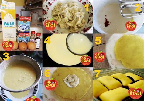 resepi durian crepe  mudah