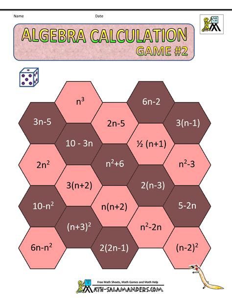 grade math board games worksheets library