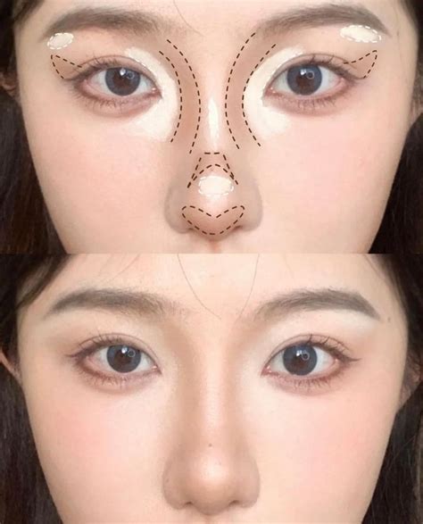 Pin by Ksenia on Korean makeup | Asian makeup, Subtle makeup, Nose makeup