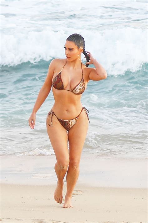 Kim Kardashian Slays Sparkly Bikini For SKIMS Holiday Launch: Photos ...