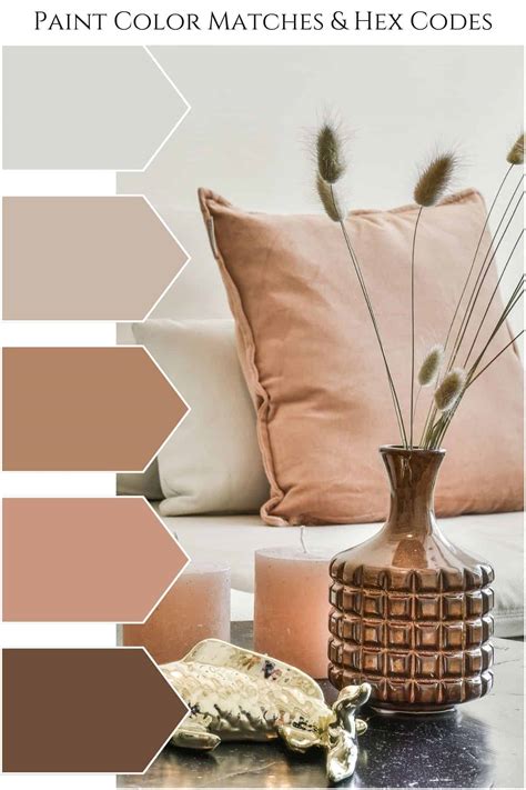blush pink color palette  paint color matches