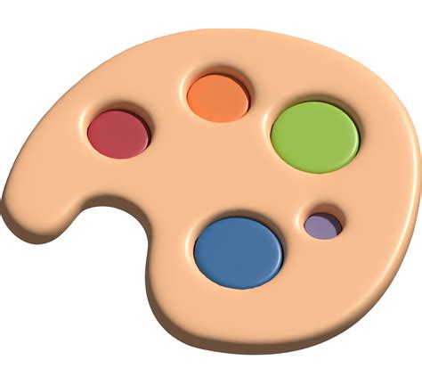 3d illustration of color palette 17805938 PNG