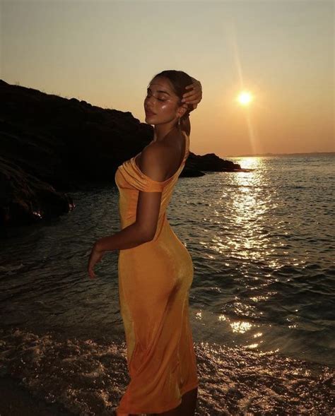 summer dress aesthetic sunset photoshoot ideas beach outfit