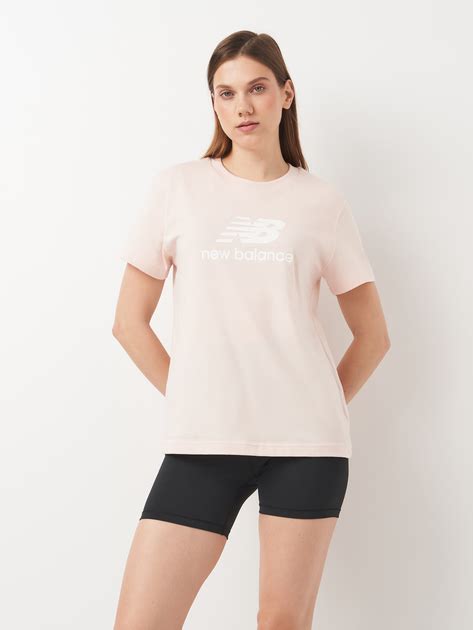 Футболка длинная женская New Balance Stacked Logo WT41502OUK M Бледно ...