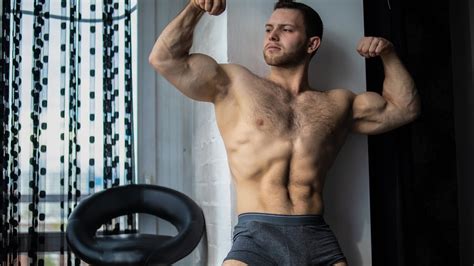 Awesome Flexing Show From Handsome Russian Boy Sergey Frost - YouTube