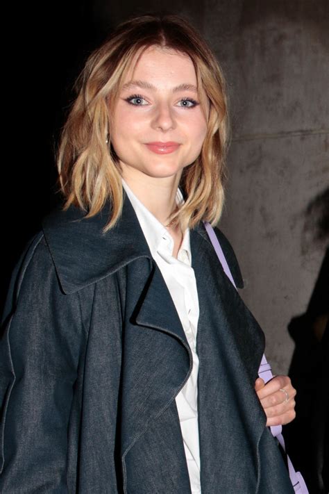 THOMASIN MCKENZIE Leaves Loewe Show at Paris Fashion Week 03/03/2023