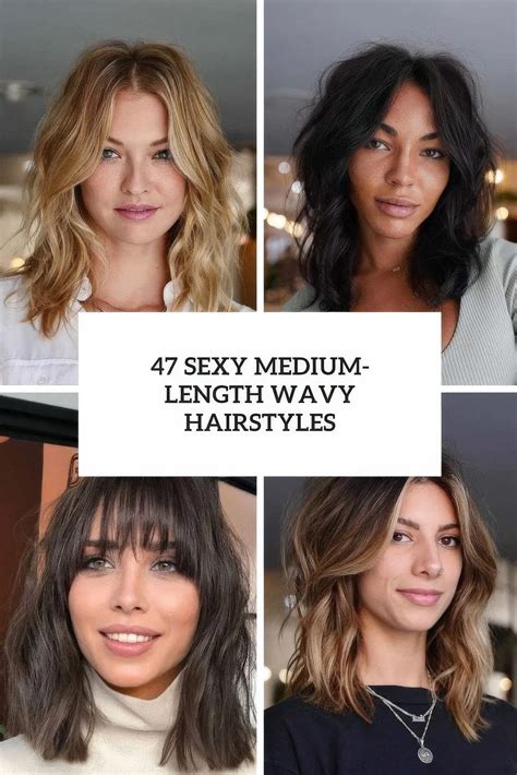 47 Sexy Medium-Length Wavy Hairstyles - Styleoholic