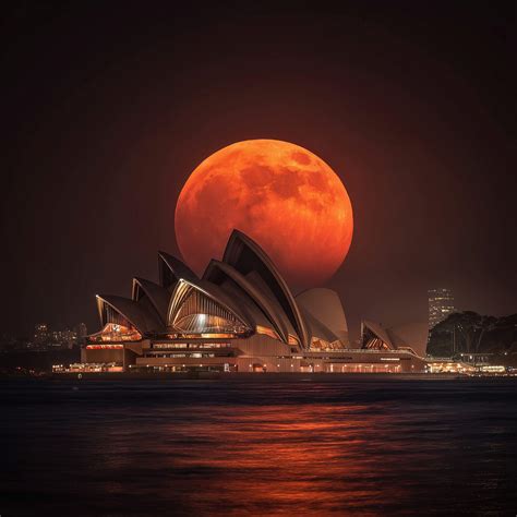 National Geographic | A breath-taking shot of tonight's Full Red Moon