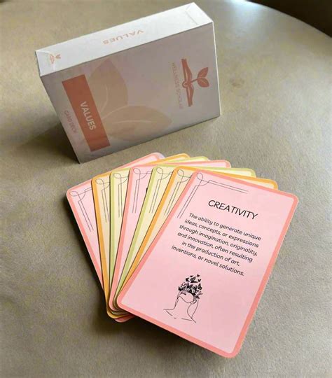 values card deck wellness scholar