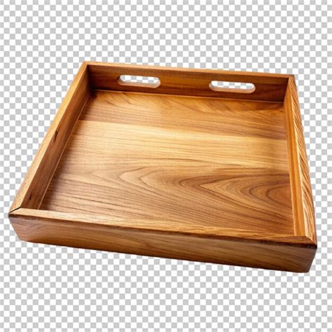 premium psd empty wooden tray