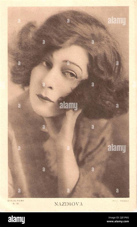Portrait of Alla Nazimova Stock Photo - Alamy