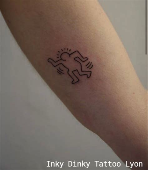 Keith Haring Tattoo | Simplistic tattoos, Small tattoos simple, Mini ...