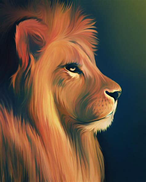 Lion Illustration Digital Art by Illustration By Shannon Posedenti - Pixels