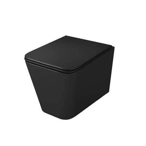 Подвесной безободковый унитаз OWL 1975 Vatter Ruta-H Matt Black с ...