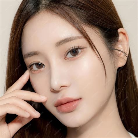 Premium Photo | Image of woman wearing contact lenses contact lenses on