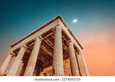 Parthenon Over Night Sky Background Stock Photo 2274693735 | Shutterstock