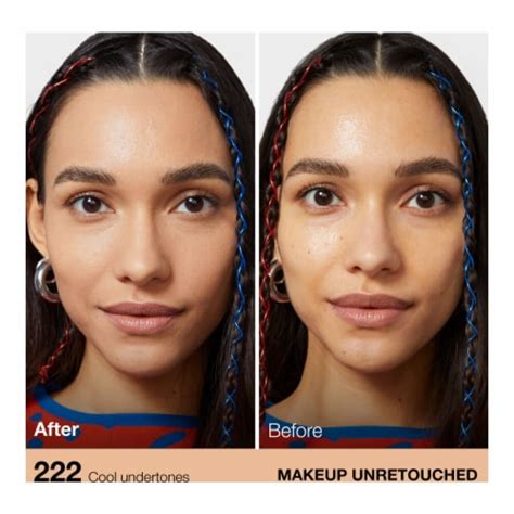 Maybelline Fit Me Matte + Poreless Liquid Foundation 222 True Beige, 1. ...