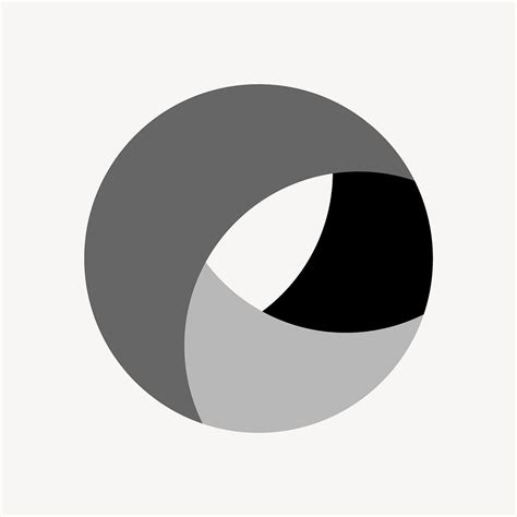 Circle logo element, black design | Premium Vector - rawpixel