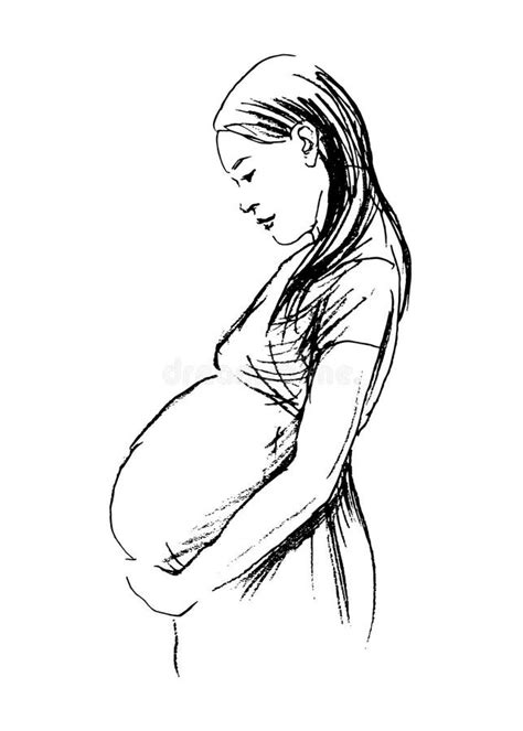 2+ Pregnant women sketch Free Stock Photos - StockFreeImages