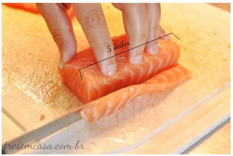 Como Cortar Salmão Sashimi