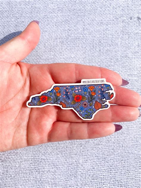 North Carolina Sticker| NC Sticker | Stickers for Hydroflask | Laptop ...
