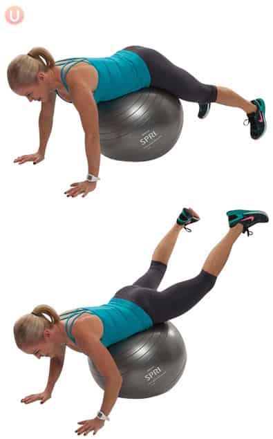 How To Do Stability Ball Prone Hip Extension