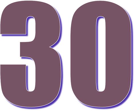О числе 30 – тридцать, математические свойства, перевод, склонение и ...