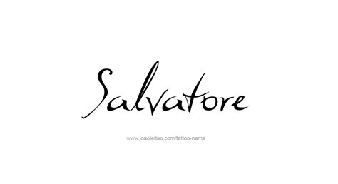 Salvatore Name Tattoo Designs