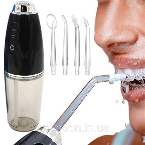 Аккумуляторный ирригатор с USB + 4 насадки WATER FLOSESR / Ирригатор ...