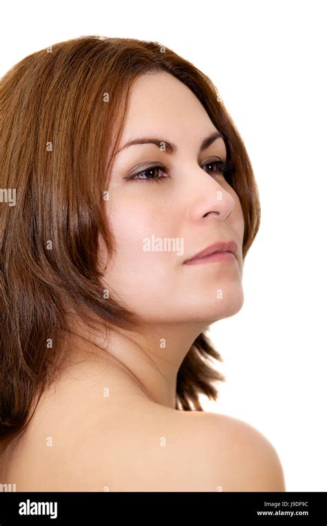woman face portrait  glancing  view  peeking