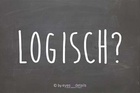 Logisch?