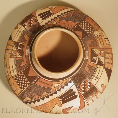 hopi pottery large hopi sikyatki revival seed jar  bobby silas