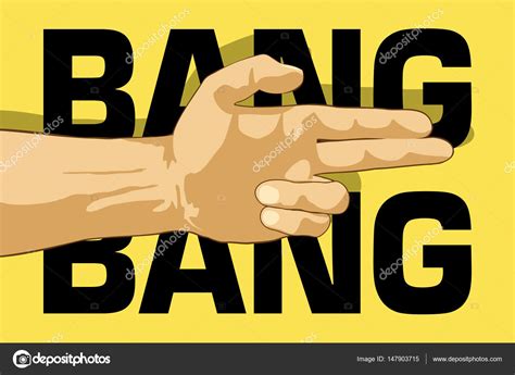 Bang bang hand — Stock Vector © pupahava #147903715
