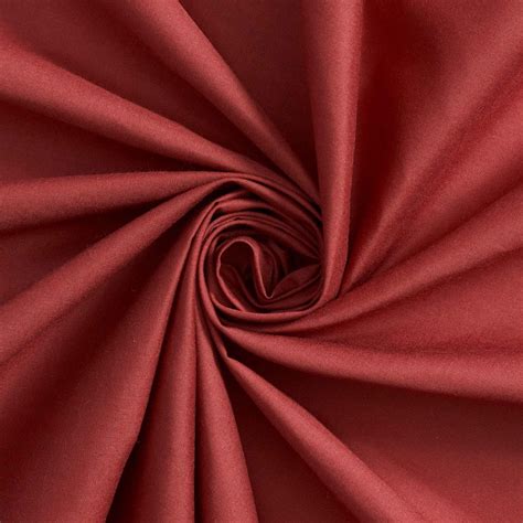 burgundy cotton polyester broadcloth fabric apparel  inches solid polycotton  yard